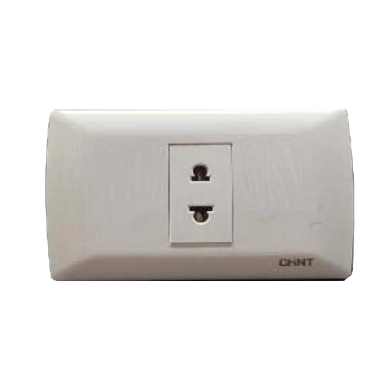 Placa Simple 1 Enchufe 2 Pines 15A 220V NEW3