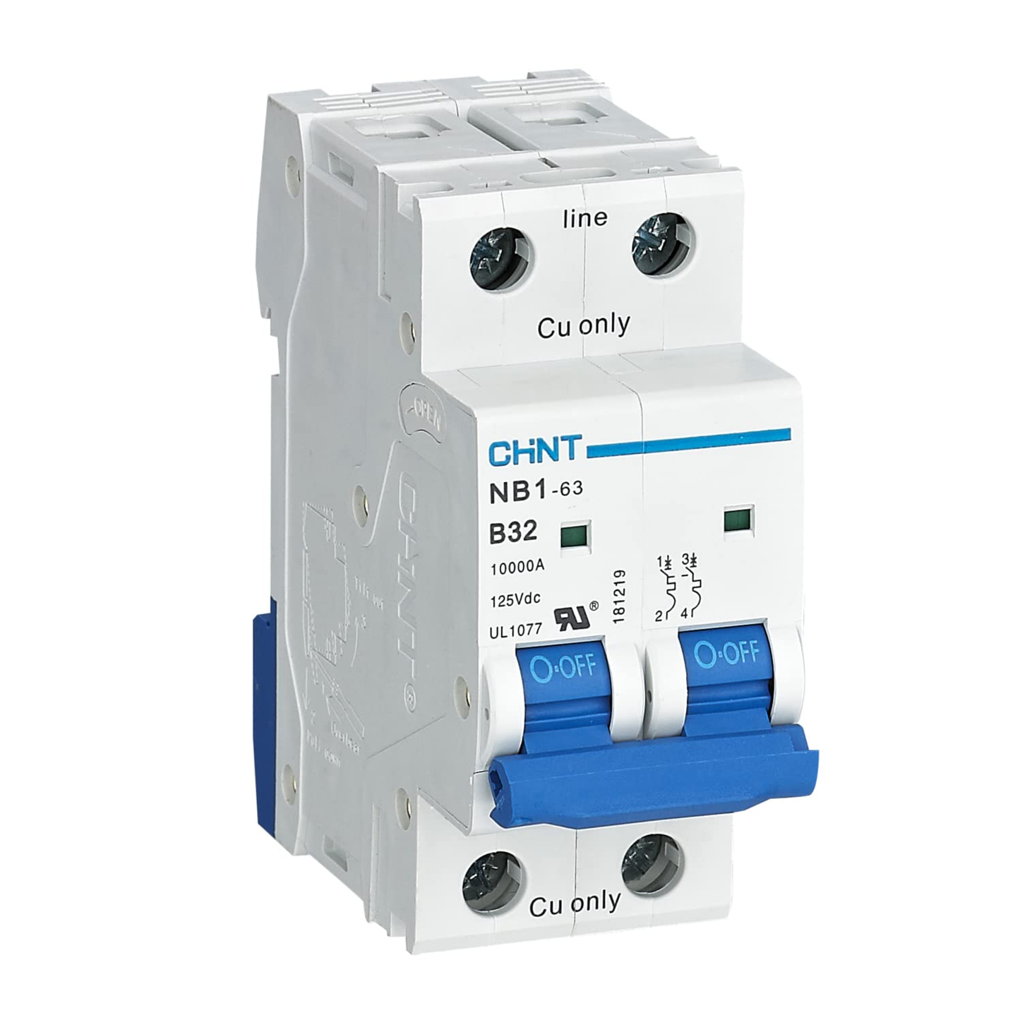 Disyuntor NB1-63 DC 2P C32 500V 6kA