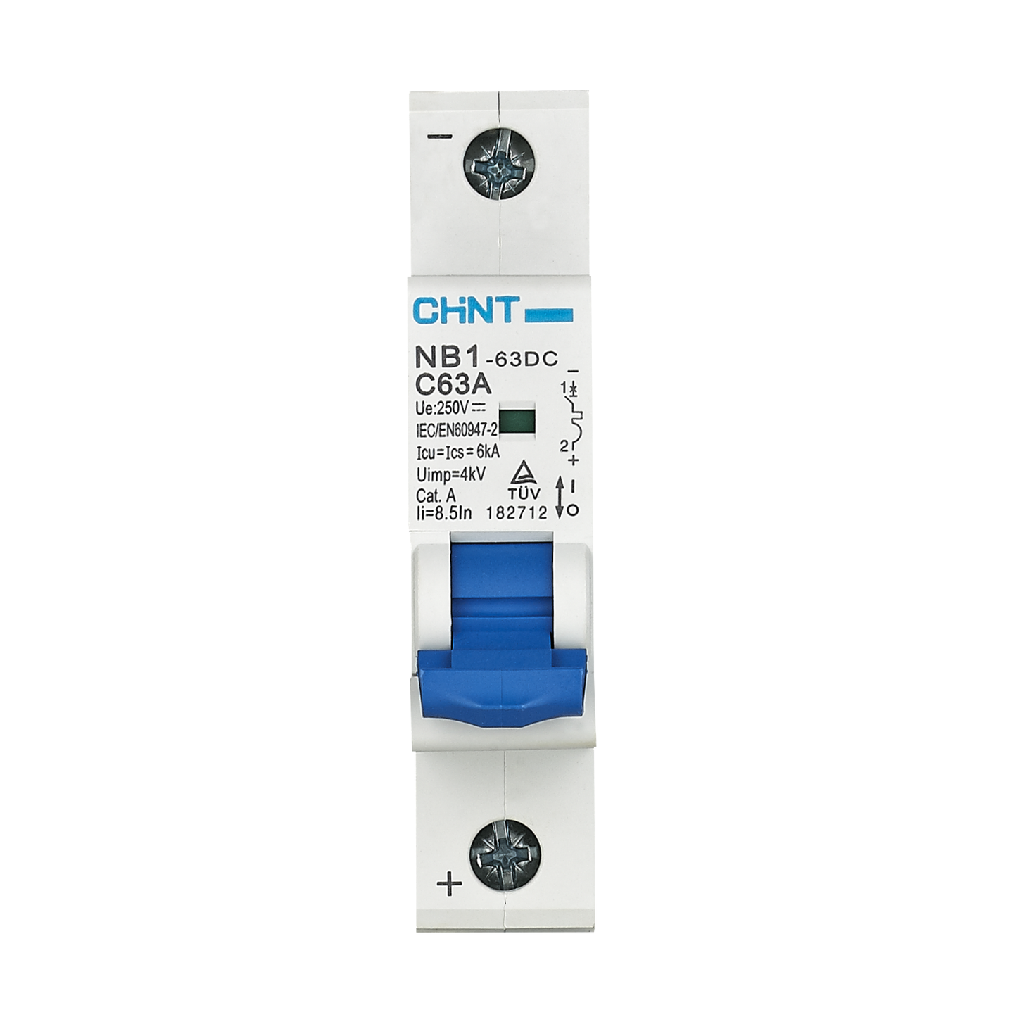 Disyuntor NB1-63 DC 1P C2 250V 6kA